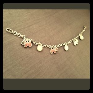 Silver pendant bracelet